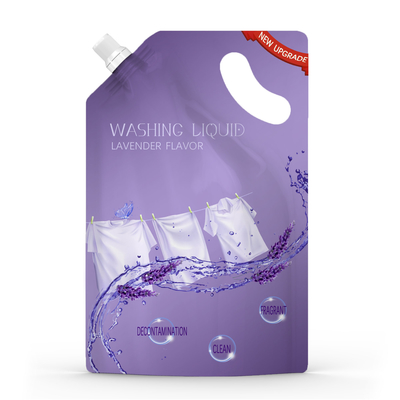 250G 500G Stand Up Pouch With Corner Spout Hang Hole Plastic Foil Shampoo Liquid Detergent