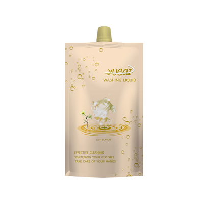 BRC SGS Washing Liquid Stand Up Pouch With Center Spout Packaging Bags